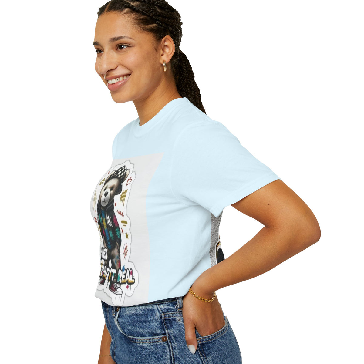 Bear Graphic T-Shirt — 'Just Keepin' It Real' Streetwear Tee